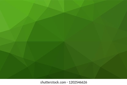Light Green vector polygon abstract background. A sample with polygonal shapes. A completely new design for your business.