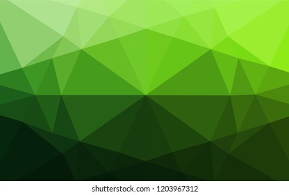 Light Green vector polygon abstract layout. Shining colored illustration in a Brand new style. Brand new style for your business design.