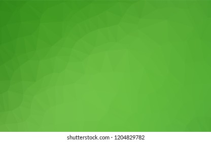 Light Green vector polygon abstract background. Colorful abstract illustration with gradient. A completely new design for your business.
