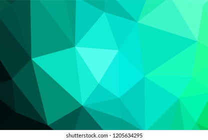 Light Green vector polygon abstract background. Modern abstract illustration with triangles. New template for your brand book.