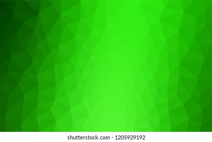 Light Green vector polygon abstract backdrop. Modern abstract illustration with triangles. Brand new design for your business.