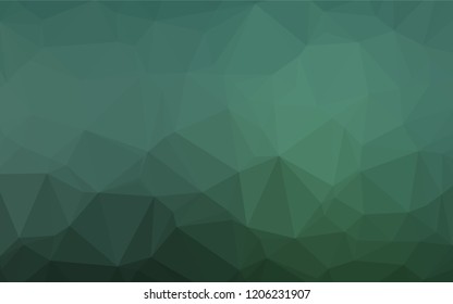 Light Green vector polygon abstract layout. Colorful illustration in abstract style with gradient. A completely new design for your business.