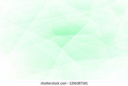 Light Green vector polygon abstract background. Colorful illustration in polygonal style with gradient. New template for your brand book.