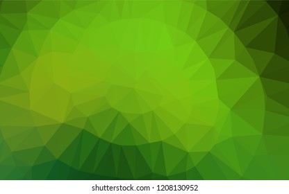 Light Green vector polygon abstract layout. Colorful illustration in abstract style with gradient. A completely new design for your business.