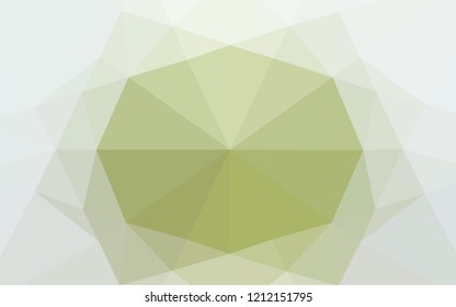 Light Green vector polygon abstract background. A sample with polygonal shapes. Brand new style for your business design.