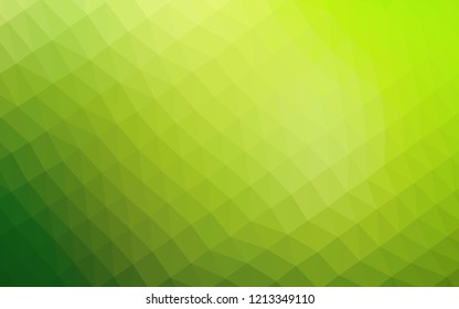 Light Green vector polygon abstract layout. Glitter abstract illustration with an elegant design. The elegant pattern can be used as part of a brand book.