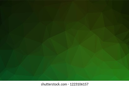 Light Green vector polygon abstract background. Colorful illustration in abstract style with gradient. Brand new design for your business.