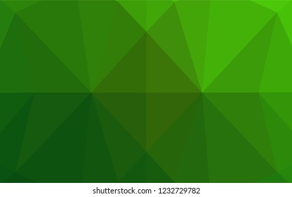 Light Green vector polygon abstract backdrop. Brand new colored illustration in blurry style with gradient. The completely new template can be used for your brand book.