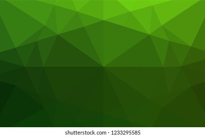 Light Green vector polygon abstract backdrop. Brand new colored illustration in blurry style with gradient. Brand new design for your business.