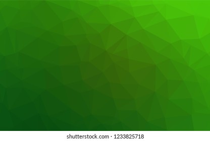 Light Green vector polygon abstract layout. An elegant bright illustration with gradient. The elegant pattern can be used as part of a brand book.