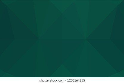 Light Green vector polygon abstract layout. Brand new colored illustration in blurry style with gradient. The elegant pattern can be used as part of a brand book.