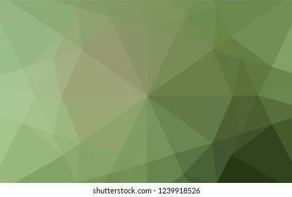 Light Green vector polygon abstract backdrop. An elegant bright illustration with gradient. A completely new design for your business.