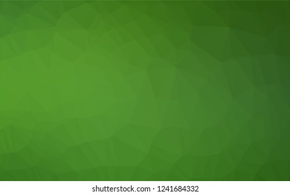 Light Green vector polygon abstract layout. Creative geometric illustration in Origami style with gradient. Brand new style for your business design.