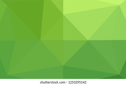 Light Green vector polygon abstract layout. An elegant bright illustration with gradient. The textured pattern can be used for background.