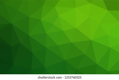 Light Green vector polygon abstract background. Colorful illustration in abstract style with gradient. Brand new design for your business.