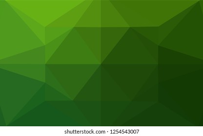Light Green vector polygon abstract background. An elegant bright illustration with gradient. The textured pattern can be used for background.