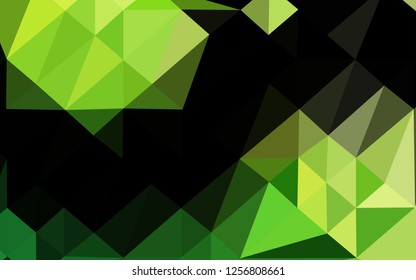 Light Green vector polygon abstract background. Modern geometrical abstract illustration with gradient. New texture for your design.