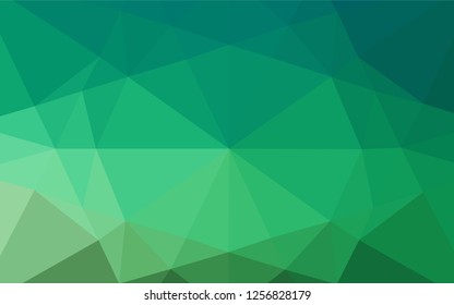 Light Green vector polygon abstract layout. Shining colored illustration in a Brand new style. A completely new template for your business design.
