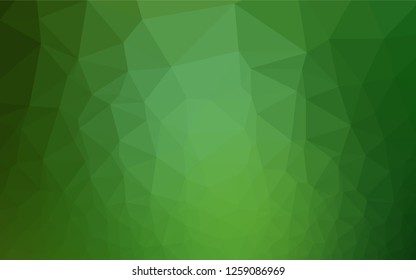 Light Green vector polygon abstract background. Triangular geometric sample with gradient.  Brand new design for your business.