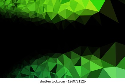 Light Green vector polygon abstract layout. Brand new colored illustration in blurry style with gradient. The template can be used as a background for cell phones.