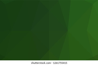 Light Green vector polygon abstract layout. Triangular geometric sample with gradient.  The polygonal design can be used for your web site.