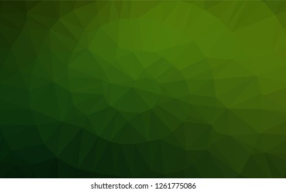 Light Green vector polygon abstract layout. Colorful illustration in abstract style with gradient. A completely new design for your business.