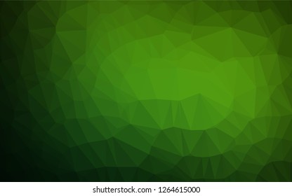 Light Green vector polygon abstract layout. Colorful illustration in abstract style with gradient. The template can be used as a background for cell phones.
