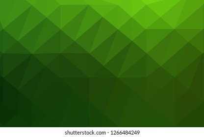Light Green vector polygon abstract background. Glitter abstract illustration with an elegant design. Brand new style for your business design.