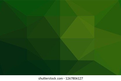 Light Green vector polygon abstract backdrop. Brand new colored illustration in blurry style with gradient. A new texture for your design.