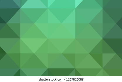 Light Green vector polygon abstract layout. A completely new color illustration in a polygonal style. New template for your brand book.