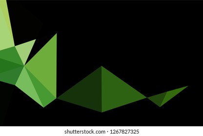 Light Green vector polygon abstract background. An elegant bright illustration with gradient. A completely new design for your business.