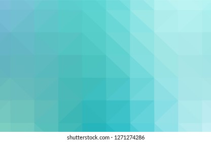Light Green vector polygon abstract layout. Creative illustration in halftone style with triangles. Triangular pattern for your design.