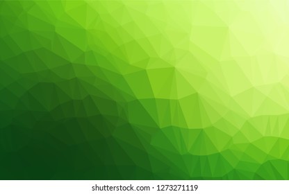Light Green vector polygon abstract background. An elegant bright illustration with gradient. Brand new style for your business design.