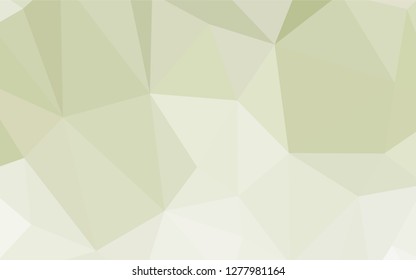 Light Green vector polygon abstract layout. Modern abstract illustration with triangles. Textured pattern for your backgrounds.