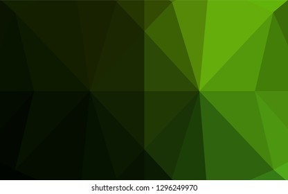 Light Green vector polygon abstract backdrop. A sample with polygonal shapes. The elegant pattern can be used as part of a brand book.