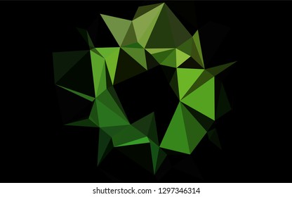 Light Green vector polygon abstract layout. Shining colored illustration in a Brand new style. A completely new design for your business.