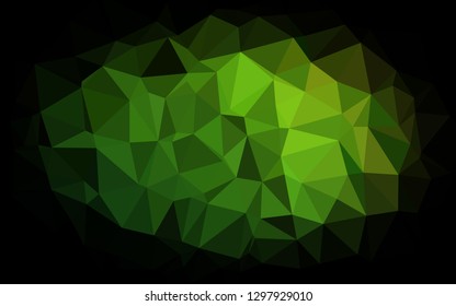 Light Green vector polygon abstract background. Shining colored illustration in a Brand new style. Brand new design for your business.
