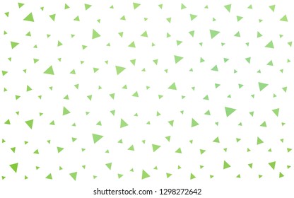 Light Green vector  polygon abstract backdrop. Shining polygonal illustration, which consist of triangles. Pattern for a brand book's backdrop.