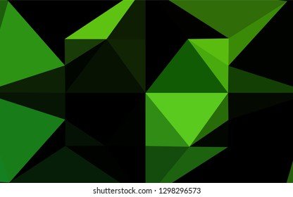 Light Green vector polygon abstract background. Brand new colored illustration in blurry style with gradient. The template can be used as a background for cell phones.