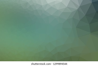 Light Green vector polygon abstract background. Glitter abstract illustration with an elegant design. Completely new design for your business.