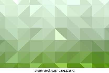 Light Green vector polygon abstract layout. Colorful illustration in abstract style with triangles. Best triangular design for your business.