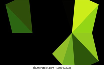 Light Green vector polygon abstract background. Brand new colored illustration in blurry style with gradient. A completely new template for your business design.