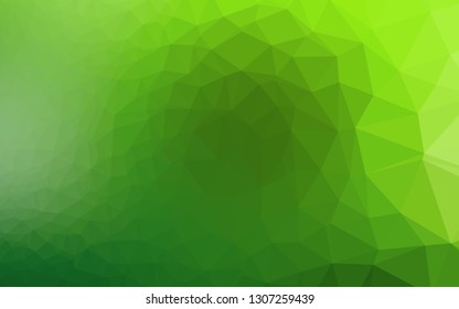Light Green vector polygon abstract backdrop. Colorful illustration in abstract style with gradient. Brand new design for your business.