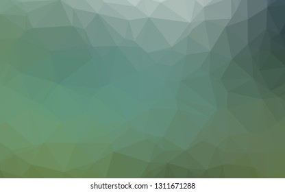 Light Green vector polygon abstract backdrop. Brand new colorful illustration in with gradient. Brand new style for your business design.
