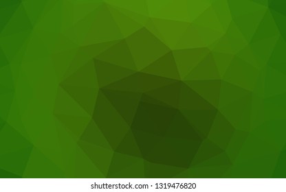 Light Green vector polygon abstract backdrop. A vague abstract illustration with gradient. Completely new template for your business design.