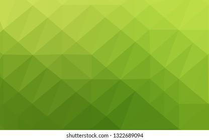 Light Green vector polygon abstract backdrop. Colorful illustration in abstract style with gradient. Polygonal design for your web site.