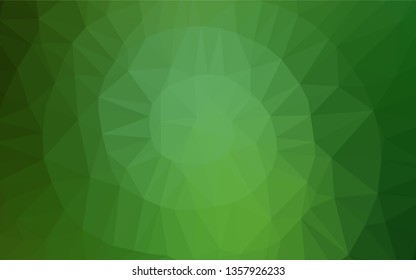 Light Green vector polygon abstract layout. An elegant bright illustration with gradient. The textured pattern can be used for background.