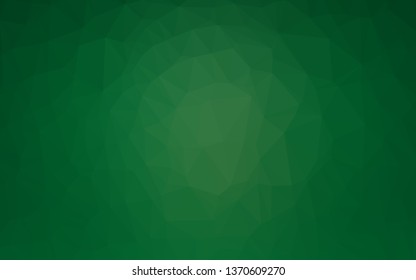 Light Green vector polygon abstract background. Colorful abstract illustration with gradient. Template for your brand book.