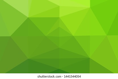 Light Green vector polygon abstract background. Colorful illustration in abstract style with gradient. Polygonal design for your web site.