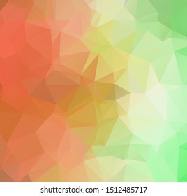 Light Green vector polygon abstract backdrop. Polygonal abstract vector with gradient. Textured pattern for your backgrounds